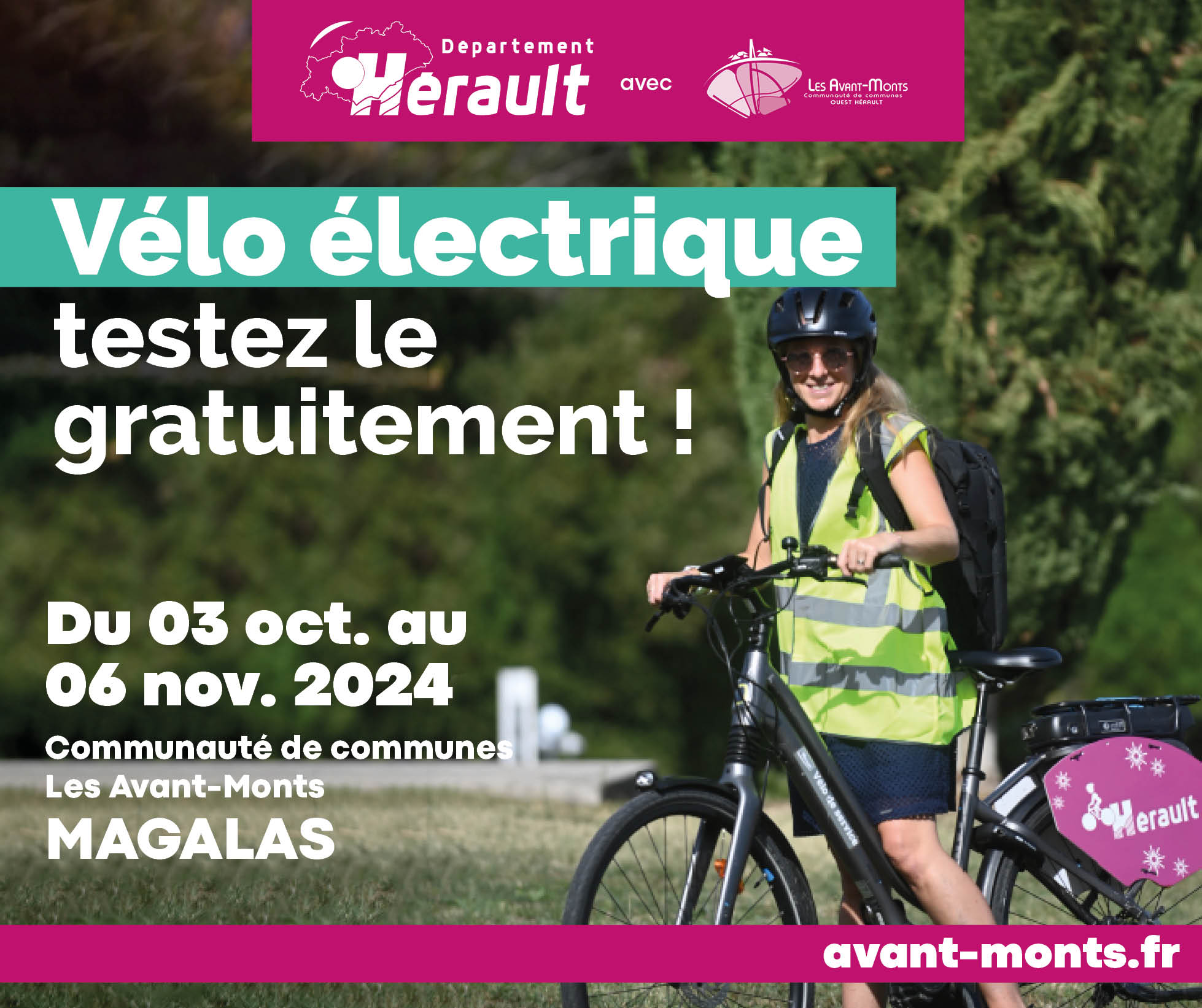 Lire la suite à propos de l’article PRÊT DE VAE ( Vélos à assistance électrique) – Nouvelle opération du 3 octobre au 6 novembre 2024