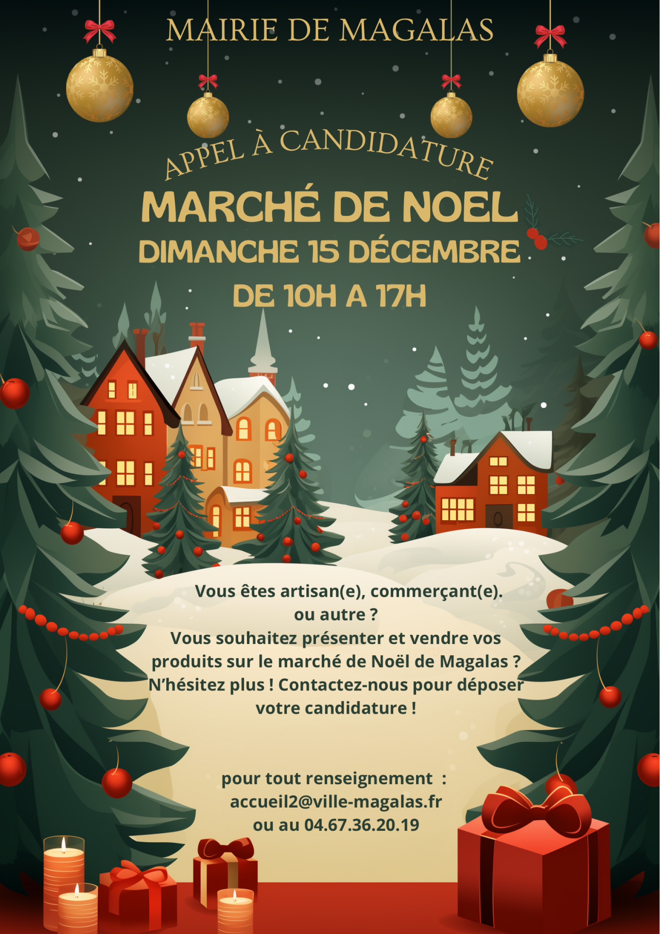 Lire la suite à propos de l’article Appel à la candidature pour le marché de Noël